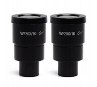 Set 2 oculari WF20X/10 14-90X per microscopio stereoscopico Techrebal