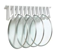 Set 2 organizer coperchi 10 scomparti appendere allinterno dellarmadietto | Appeso sotto lo scaffale, mantiene i coperchi posizione verticale, separati e facili afferrare, senza occupare mobiletto