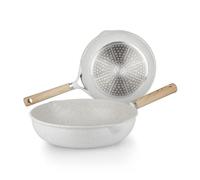 KASANOVA, Set di Pentole antiaderente Belly Cosy, batteria pentole antiaderente con Rivestimento Antigraffio e Antiabrasione e Manico Soft Touch (2 Pezzi)