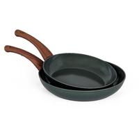 Set 2 Padelle Antiaderenti ad Induzione GreenLife Manico Effetto Legno 24 + 2...