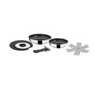 SET 2 PADELLE DA CAMPEGGIO BRUNNER "ACADEMY DOUBLE PAN Ø 22/20" CON COPERCHIO...