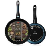 Set 2 Padelle Induzione Briebe Mare Acciaio Forgiato 20-24cm Antiaderente