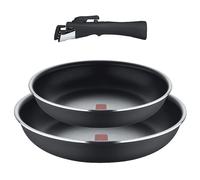 Set 2 Padelle più manico per induzione e gas BERGNER CLICK&COOK Ø 24/28cm