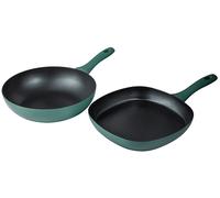 SET 2 PADELLE RENBERG MEDI WOK Ø 28+GRILL 28cm