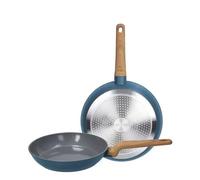 Tognana T-Care,set 2 padelle 24/28 cm, alluminio, blu