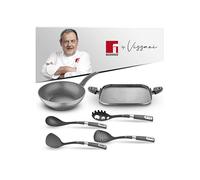 SET 2 PADELLE+UTENSILI BERGNER COTTURA 6PZ VISSANI