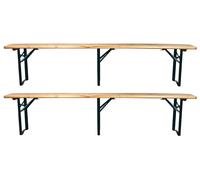 Set 2 Panche Birreria 220x47x25 cm a 3 Gambe