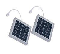 Set 2 Pannelli Solari Portatili 5W con USB per Ricarica Dispositivi per Esterno