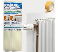 SET 2 PANNELLI TERMORIFLETTENTI BIANCHI PER TERMOSIFONI cm 100x70 + BIADESIVO