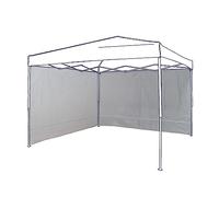 Set 2 Pareti Laterali Bianche Impermeabili Per Gazebo 3x3, 290x180cm con Fascette in Velcro | Paratia Tenda Laterale Idrorepellente per Gazebo