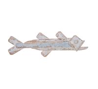 Set 2 Pesci Legno da Appendere 57 cm