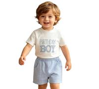 Set 2 pezzi a quadri unisex per bambini, materiale di qualità, facile da lavare, ideale per famiglia.