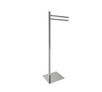 SET 2 PEZZI ACCESSORI PIANTANE PT0102 LAVABO WC SMALL QUADRA CROMO MADE IN ITALY
