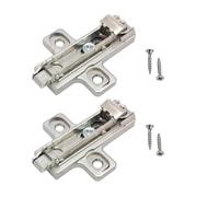 Set 2 Pezzi Base per Cerniere Salice con Viti - Altezza H3, Compatibile con Cerniere Innesto Rapido