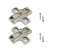 Set 2 Pezzi Base per Cerniere Salice con Viti - Altezza H3, Compatibile con Cerniere Regolabili