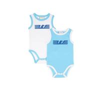 Set 2 pezzi body canottiera da neonato compatibile con Lazio