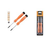 SET 2 PEZZI CACCIAVITE PUNTA MAGNETICA A TAGLIO 3.0 MM E A CROCE PH0 CR-V 57023