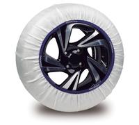 SET 2 PEZZI CALZE DA NEVE SPARCO IN TESSUTO BIANCO SILENZIOSE, TG L - SPT60