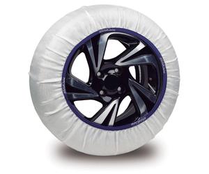 SET 2 PEZZI CALZE DA NEVE SPARCO IN TESSUTO BIANCO SILENZIOSE, TG L - SPT60
