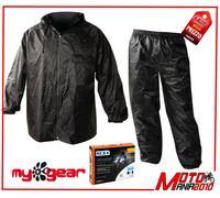 SET 2 PEZZI completo antipioggia giacca e pantalone XL/XXL