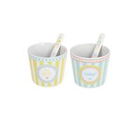 Set 2 Pezzi Coppe Gelato con Cucchiaino Madrid 260 cc Tognana