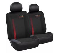 Set Coprisedile 6 Pz Powerbar Nero/Rosso confortevole e resistente, facile e vel