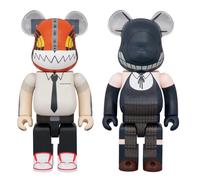 SET 2 PEZZI DENJI + REZE Motosega Uomo e BOMBA 400% Bearbrick be@rbrick medic...
