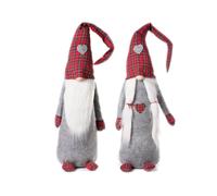 Set 2 Pezzi Maschio Femmina Gnomo Elfo Vale Simo Fermaporta Altezza 100cm