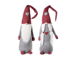 Set 2 Pezzi Maschio Femmina Gnomo Elfo Vale Simo Fermaporta Altezza 100cm