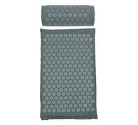 Set 2 Pezzi Massaggiatore Shiatsu con Tappetino Antiscivolo in Cotone e ABS, Cuscino Massaggiante Cervicale e Lombare, Leggero e Sicuro con Borsa per Relax e Yoga