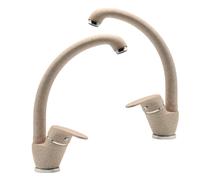 Set 2 pezzi Miscelatore Ottone Avena2 Lavello Cucina Oslo Erogazione Orientabile