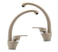 Set 2 pezzi Miscelatore Ottone Avena3 Lavello Cucina Oslo Erogazione Orientabile