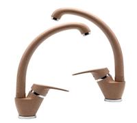 Set 2 pezzi Miscelatore Ottone Avena4 Lavello Cucina Oslo Erogazione Orientabile