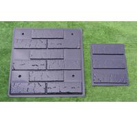 Set 2 pezzi MURO PIETRA STAMPO INTONACO CEMENTO decorazione parete pietra 3D04