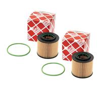 Set 2 Pezzi Olio Filter Motore FEBI 23468 Per Citroen Fiat Ford Land Rover