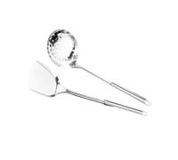 Set 2 pezzi Pala e Cucchiaio con Fori per la Cucina in Acciaio inox 30cm