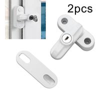Set 2 PEZZI Serratura Finestra Alluminio Fermaporta Rotante Serratura Sicurezza