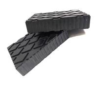 SET 2 PEZZI TAMPONI DI GOMMA PER PONTI SOLLEVATORI TAMPONE 16 X 12 X 3.5 CM