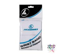 Set 2 Polsini PRO KENNEX Logo 2pz BIANCO WHITE Wrist Band Tennis Prokennex