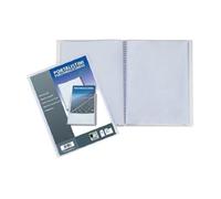 SET 2 PORTA LISTINO A4 PERSONALIZZABILE 20 BUSTE FOGLI IN POLIPROPILENE 22x30CM