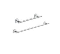 Set 2 portasalviette di GEDY linea Eros cromato