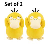 Set 2 Psyduck Pokemon Varie Espressioni Peluche Psyduck & Sobble Nuovo con et...