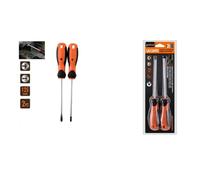 SET 2 PZ CACCIAVITE GIRAVITI CON PUNTA MAGNETICA A TAGLIO E A CROCE 125MM 97199