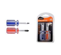 SET 2 PZ CACCIAVITE NANO CON PUNTA MAGNETICA A TAGLIO E A STELLA 6MM 38MM 91894