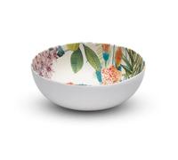 Set 2 Pz Ciotole da Cucina Ciotoline Medie Frutta Aperitivo in Melamina Decoro Floreale Tropicale Mod. Garden Touch-Mel Emporio Zani
