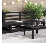 Set 2 pz Divani da Giardino - Legno Massello di Pino Nero (805684)