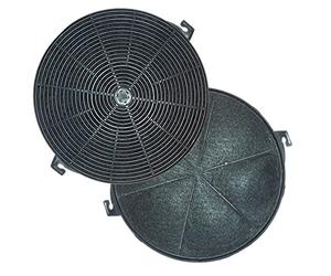 Set 2 PZ. Filtro di carbone attivo 21/S adatto per cappa aspirante MASTERCOOK wu060 e WU25, GAMMA FS, afc53 afc62