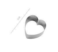 SET 2 PZ FORME A CUORE PER DOLCI BISCOTTI CAKE DESIGN STAMPINI TORTE 8 CM 98933