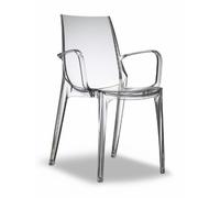 Set 2 pz. Poltrona Vanity Scab Design-Trasparente