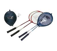 Set 2 Racchette Badminton Colorate con Volano EVA e Fodera Trasporto